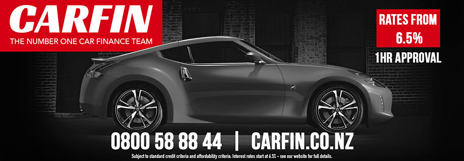 Pukete Board creative. Carfin, the number one car finance team. Rates from 6.5%, 1hour approval. 0800588844. carfin.co.nz